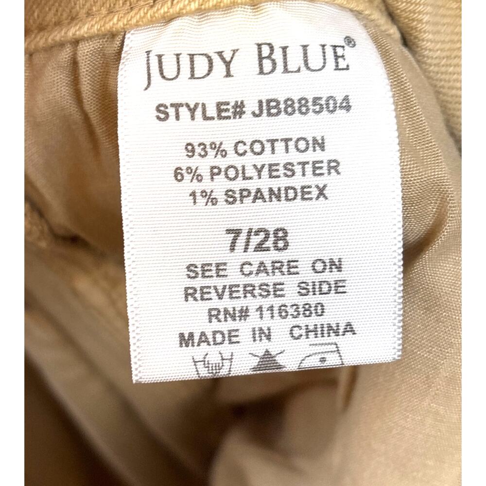 Judy Blue Womens 28 Tan Wide Leg Denim Jeans Casual Luxe Pants - Picture 5 of 6